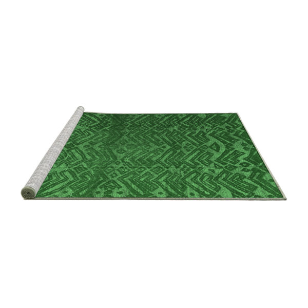 Foundry Select Kazir Green Machine Washable Rug Wayfair